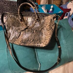 Victoria’s Secret Snake Print Tote Bag in Taupe and Black